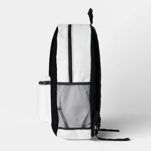 Zwart-wit rugzakken bedrukte rugzak (Rechts)