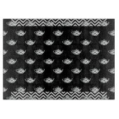 Zwart wit Ruitendopje snijvlak Snijplank (Voorkant)