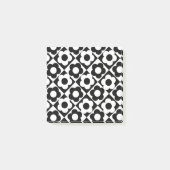 Zwart-wit Ruitenkijkpatroon Post-it® Notes (Voorkant)