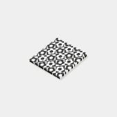 Zwart-wit Ruitenkijkpatroon Post-it® Notes (Schuin)
