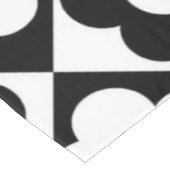 Zwart-wit Ruitenkijkpatroon Tafelkleed (Gekanteld)