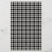 Zwart-wit ruitpatroon briefpapier (Achterkant)