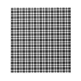 Zwart-wit ruitpatroon notitieblok