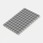 Zwart-wit ruitpatroon post-it® notes (Schuin)