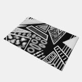 Zwart-wit Runway Mode geïnspireerd Deurmat (Schuin)