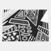 Zwart-wit Runway Mode geïnspireerd Inpakpapier Vel (Voorkant 2)