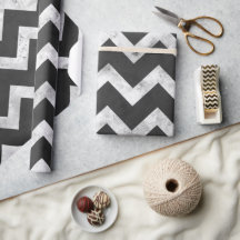 Zwart-wit Rustic Chevron patroon