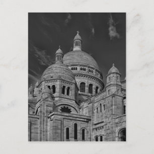 Zwart Wit Sacre Coeur Parijs Europa Reizen Briefkaart