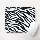 Zwart-wit Safari Theme Zebra Animal Print Muismat (Met muis)