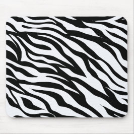 Zwart-wit Safari Theme Zebra Animal Print Muismat