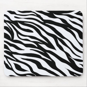 Zwart-wit Safari Theme Zebra Animal Print Muismat