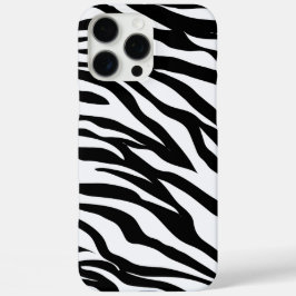 Zwart-wit Safari Zebra Animal Print iPhone 16 Pro Max Hoesje
