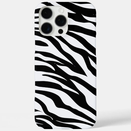 Zwart-wit Safari Zebra Animal Print Case-Mate iPhone Case (Achterkant)