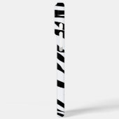 Zwart-wit Safari Zebra Animal Print Case-Mate iPhone Case (Achterkant / Links)