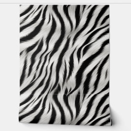 Zwart Wit Safari Zebra Behang