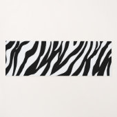 Zwart-wit Safari Zebra Dierprint Yogamat (Voorkant (horizontaal))
