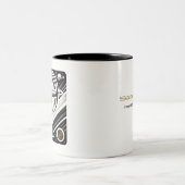 Zwart-wit Sagittarius Zodiac Coffee Mok (Center)