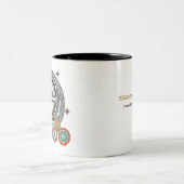 Zwart-wit Sagittarius Zodiac Coffee Mok (Center)