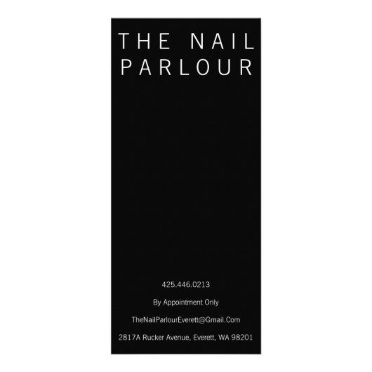 Zwart & Wit Salon Menu Prijs Lijst Kaarten