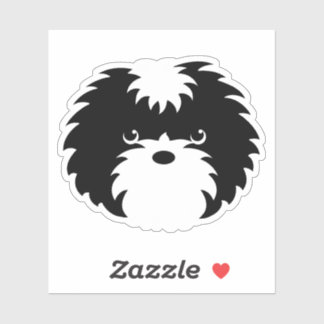 Zwart & Wit Sammy Dog Sticker