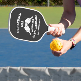 Zwart & Wit Santa Barbara California USA Custom Pickleball Paddle