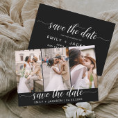 Zwart Wit Save the Date 3 Foto Elegant Modern