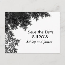 Zwart-wit Save the Date Aankondigingskaart