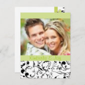 Zwart-wit Save the Date foto briefkaarten (Voorkant / Achterkant)