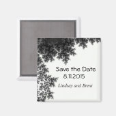 Zwart-wit Save the Date Magneet (Voorkant / Achterkant)