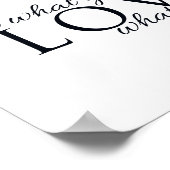 Zwart-wit Scandi typografisch Inspirerend Poster (Hoek)