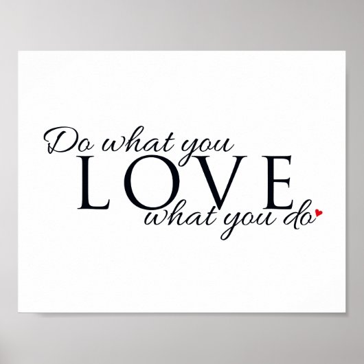 Zwart-wit Scandi typografisch Inspirerend Poster (Voorkant)