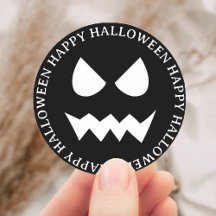 Zwart & Wit Scary Halloween Ghost Face