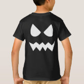 Zwart & Wit Scary Halloween Ghost Face T-shirt (Achterkant)