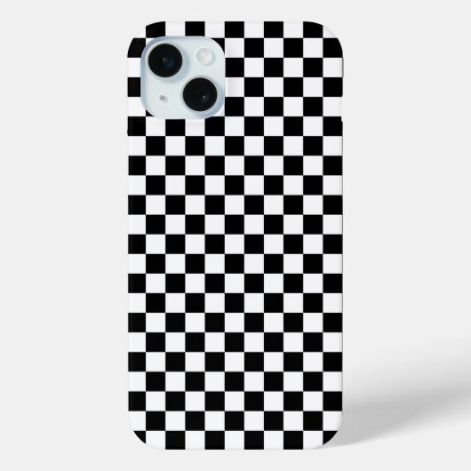 Zwart-wit schaakbordpatroon Case-Mate iPhone case (Achterkant)