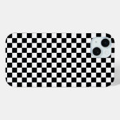Zwart-wit schaakbordpatroon Case-Mate iPhone case (Achterkant (horizontaal))