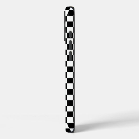 Zwart-wit schaakbordpatroon Case-Mate iPhone case (Achterkant / Links)