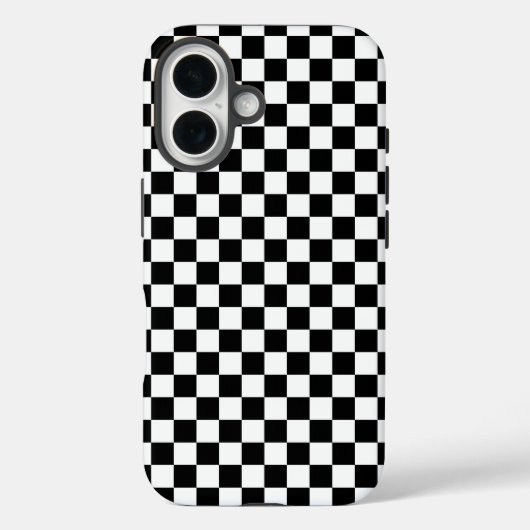 Zwart-wit schaakbordpatroon  Case-Mate iPhone case (Achterkant)