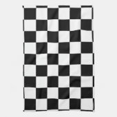 Zwart-wit schaakkeukenhanddoek theedoek (Verticaal)