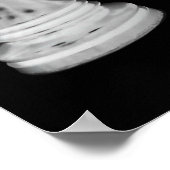 Zwart-wit schaakstrategiespel poster (Hoek)