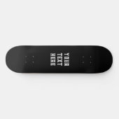 Zwart-wit Schaats Deck Voeg je eigen tekst toe Persoonlijk Skateboard (Horizontaal)