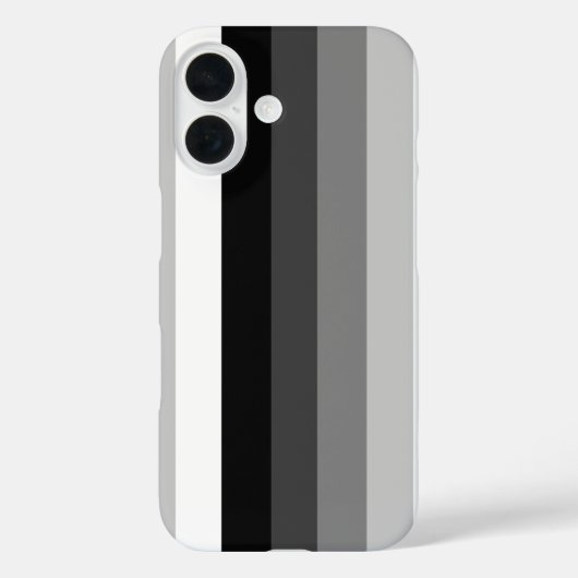Zwart-wit schaduwstrepen Case-Mate iPhone case (Achterkant)