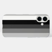 Zwart-wit schaduwstrepen Case-Mate iPhone case (Achterkant (horizontaal))