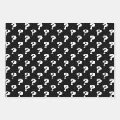 Zwart & Wit Schattige Cadeauverpakking (vraagteken Inpakpapier Vel (Voorkant)