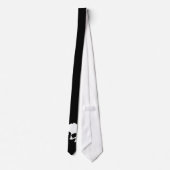 Zwart-wit schedel Stropdassen (Achterkant)