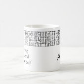 Zwart-wit Schematica Gepersonaliseerde Mok (Center)