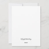 zwart-wit schets van bergen feestdagenkaart (Achterkant)