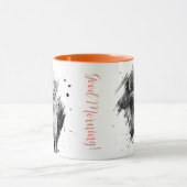 Zwart & Wit Schilderkat Mok aanpasbaar (Midden)