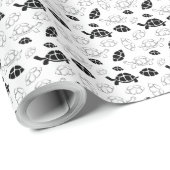 Zwart-wit schildpad cadeaupapier (Rol Hoek)