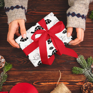 Zwart-wit schildpad cadeaupapier