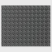 zwart-wit schildpadpatroon cadeaupapier (Vlak)